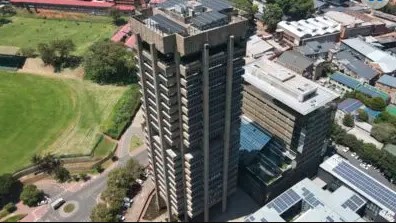 Solar metalbox skyscraper debuted in Johannesburg